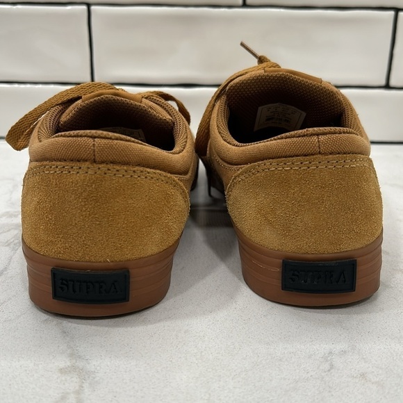 Supra Chino 08051-278-M Men's Brown Suede Lace Up Skate Sneakers Shoes Size 9 - Picture 5 of 16